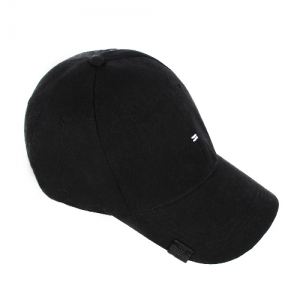 [UNISEX] TWO STICH BALL CAP - BLACK / 러쉬오프 투 스티치 볼캡 - 블랙