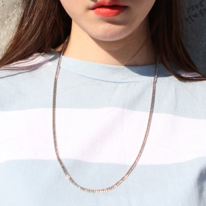 [UNISEX] THE BASIC SILVER CHAIN NECKLACE/ 베이직 실버 체인 목걸이