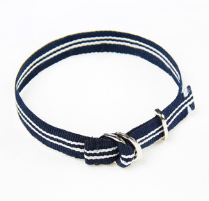 [UNISEX]Navy Stripe Casual Belt Bracelet / 네이비스트라이프 캐주얼벨트 팔찌