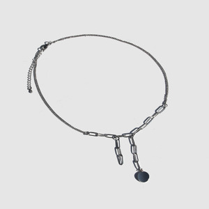 *레드벨벳 조이님 착용* Unique Charming Silver Necklace - Round Pandant / 유니크 챠밍 실버 목걸이 - 라운트펜던트