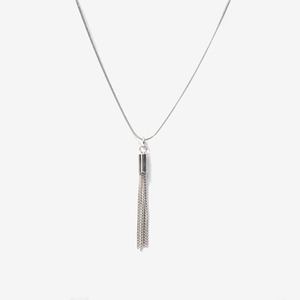 Romantic Silver Tassel Necklace/ 로맨틱 실버체인 목걸이 