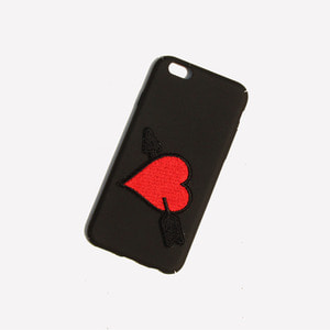 Red Heart Arrow Patch Phonecase