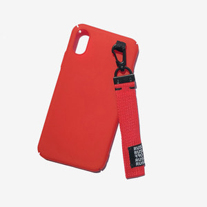 [RUSHOFF] Unisex Casual Belt Keyring I-Phone Case-Red / 캐주얼 벨트키링 아이폰케이스- 레드