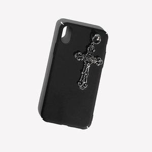 [RUSHOFF]Vintage Cross Pendant IPhone Case - Black Matt / 블랙매트 빈티지 팬던트 아이폰케이스