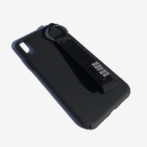 [RUSHOFF] Newness Casual Belt Kyering IPhone Case - Black / 뉴니스 캐주얼 벨트 키링 아이폰케이스 - 블랙