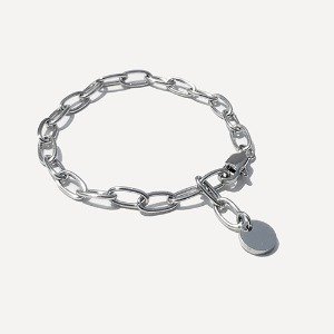 [RUSHOFF] Surgical Steel Glam Up Chain Bracelet / 글램 업 체인팔찌