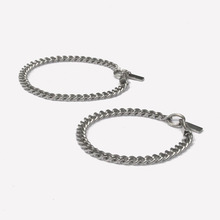 [Unisex] Addictive Pantdant Silver Chain Bracelet/ 에딕티브팬던트 체인팔찌