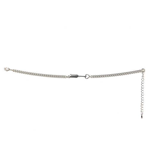 [Surgical Steel] HeartArrow Point silver Chain Bracelet / [써지컬스틸/변색 알러지x] 하트화살표포인트 실버체인팔찌,발찌