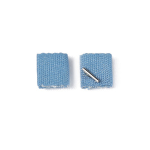 [RUSHOFF EDITION] Fabric LighBluetJean Earring / [러쉬오프에디션]라이트블루진 이어링