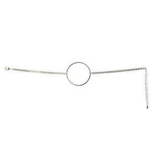  [Surgical Steel] Bulky Ring Silver Chain Bracelet /[써지컬스틸/변색 알러지x] 벌키링실버체인팔찌