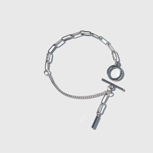 Tickling Silver Chain Bracelet / 티클링 실버 체인팔찌