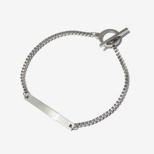 [RUSHOFF] Bending Square Chain Bracelet/ 벤딩 스퀘어 체인팔찌