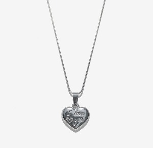 [RUSHOFF] Surgical Steel I LOVE YOU Pendant Snake Chain Necklace  / 아이 러브유 뱀줄 체인 목걸이