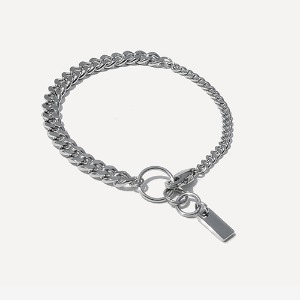 [RUSHOFF] Surgical Steel Trinity Chain Bracelet / 트리니티 체인 팔찌