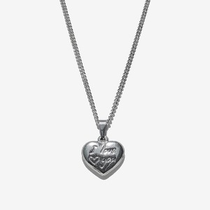 [RUSHOFF] Surgical Steel I LOVE YOU Pendant Chain Necklace  / 아이 러브유 체인 목걸이