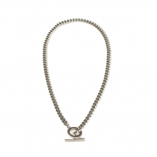 WOMEN_THE RING SILVER CHAIN NECKLACE